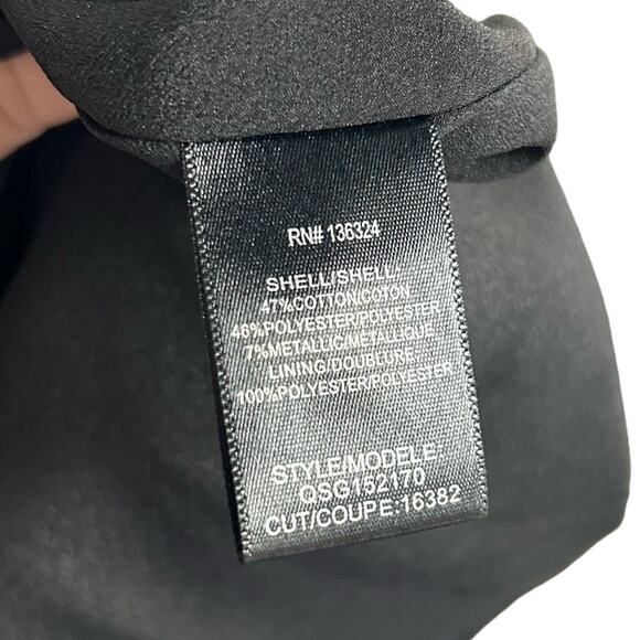 NWT Halston Heritage Evening Collection Gold Glitter Bow Back Dress Womens 0 - Picture 6 of 11